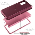 thumbnail image 2 of HSHDLDF Samsung Galaxy A71 4G Case, Samsung Galaxy A71 4G Case Soft TPU Hard PC Heavy Duty Shockproof 3 Layer Cover for Samsung Galaxy A71 4G (Red), 2 of 6