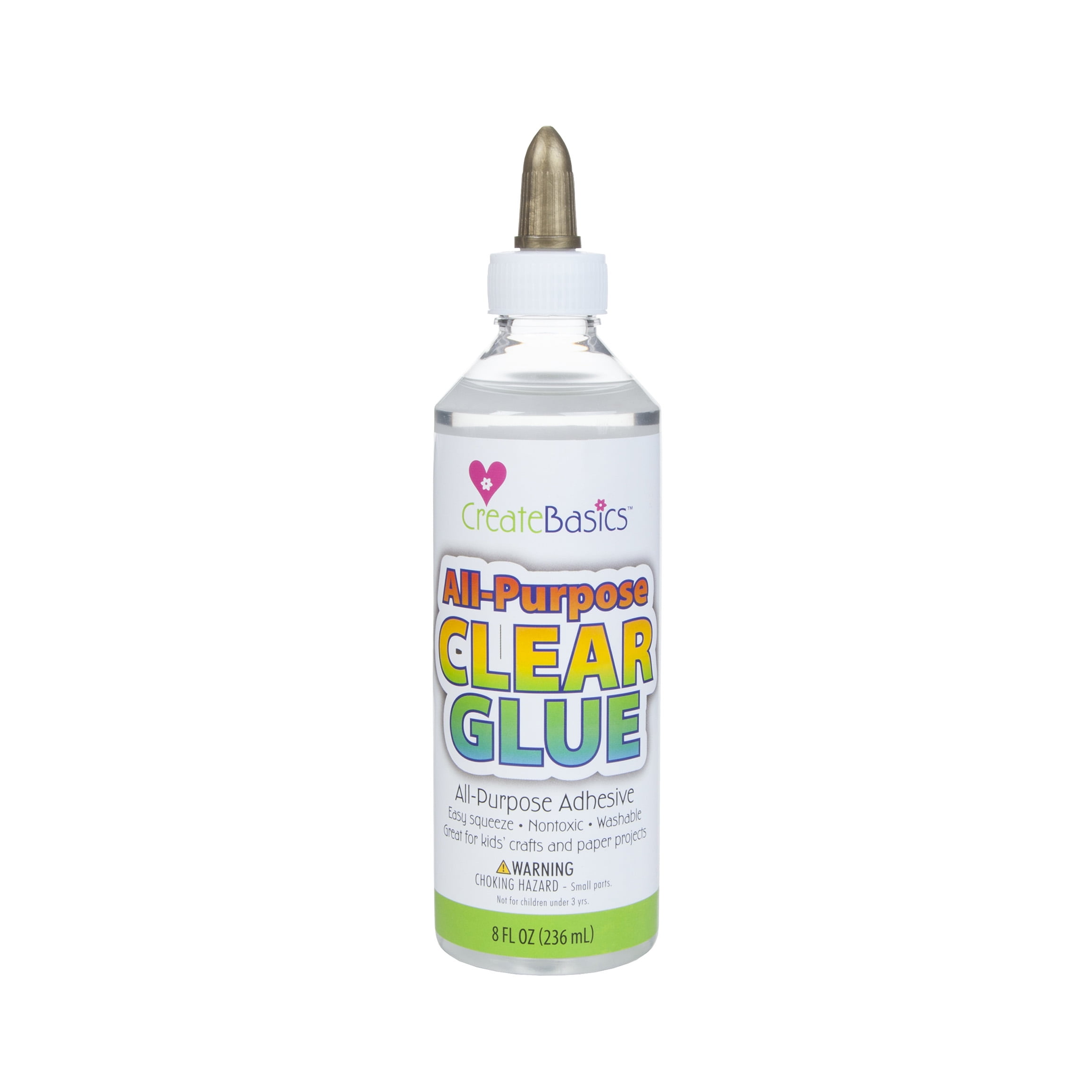 Create Basics AllPurpose Clear Glue 8 fl oz, Great For Kids Crafts and