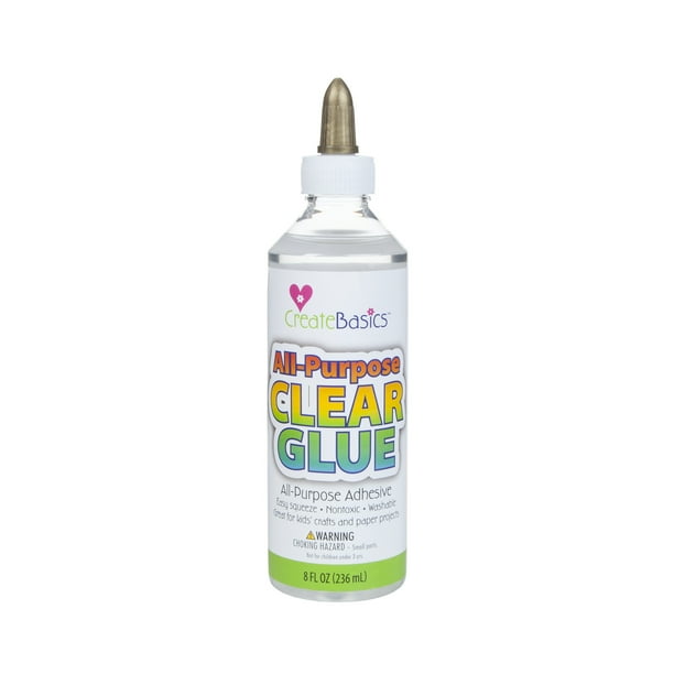 Create Basics AllPurpose Clear Glue 8 fl oz, Great For Kids Crafts and