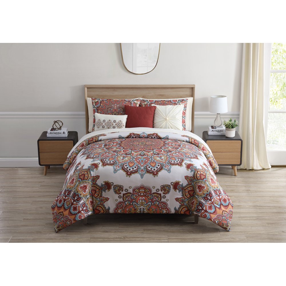 VCNY Home Tamara Medallion BedinaBag Comforter Set, Full/Queen