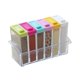 thumbnail image 1 of Injueey Juego de tarros transparentes para especias, botella para condimentos de sal y pimienta, tapa colorida, contenedor de almacenamiento de vinagrera Organizadores de utensilios de cocina Injueey HA020600-00, 1 of 1