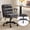 Dark Grey, variant on WoofPaw Comfortable Office Desk Chairs with/No Wheels,Dual-Base,Removable Armrests,Adjustable Comfy Swivel Computer Task Nail Tech Chair for Office,Sewing,Makeup Vanity,Teen,Linen Fabric,Pale Yellow