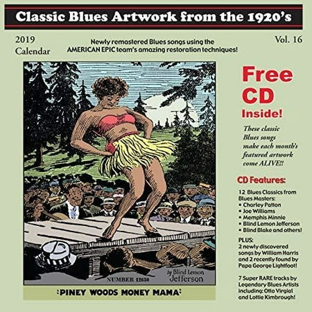 Classic Blues Artwork 1920s Calendar 2019