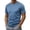 Blue, variant on Eltusu Short Sleeve T-Shirts for Men, Casual Crewneck Solid Color Pullover Summer Tee Black Size 2XL