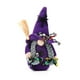 thumbnail image 1 of Gnomo De Halloween Con Escoba Y Sombrero Negro Mago Enano Muñeca Sin Rostro Para Estantería De Sala De Estar Scienceny HA046661-02, 1 of 6