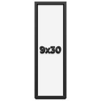 10x40 Shadow Box Frame Black | 1 inches Deep Real Wood Contemporary ...
