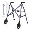 thumbnail image 1 of Andador Stander Wonder Walker, ligero, plegable y compacto, ideal para adultos y personas mayores. Andador pequeño con ruedas de 6 pulgadas y deslizadores para mayor movilidad, color azul cobalto., 1 of 5