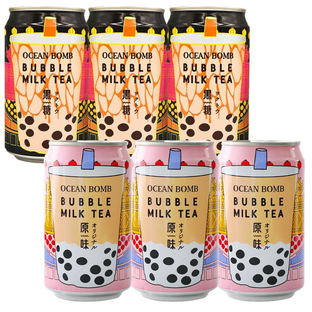 Ocean Bomb Boba Tea Tapioca Pearls, Canned Bubble Popping