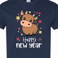 thumbnail image 4 of Inktastic Happy New Year Cute Ox T-Shirt, 4 of 5