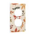 thumbnail image 2 of Yayeee Duplex Wall Plate 1-Gang 4.5"x2.7" Home Receptacle Light Switch Decorative Outlet Cover, Yellow Autumn Leaves, 2 of 7