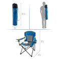 thumbnail image 3 of Chaise de Camping Surdimensionnée Ozark Trail à Filet, Couleur Bleu, 100% Polyester Recyclé, Cadre en Acier Robuste, 3 of 6