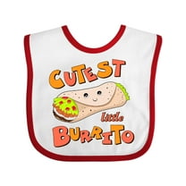 Inktastic Cutest Little Burrito Boys or Girls Baby Bib