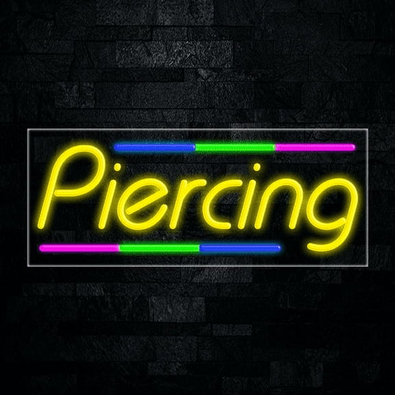 Piercing-LED Neon Sign 30"L x 12"H #30874