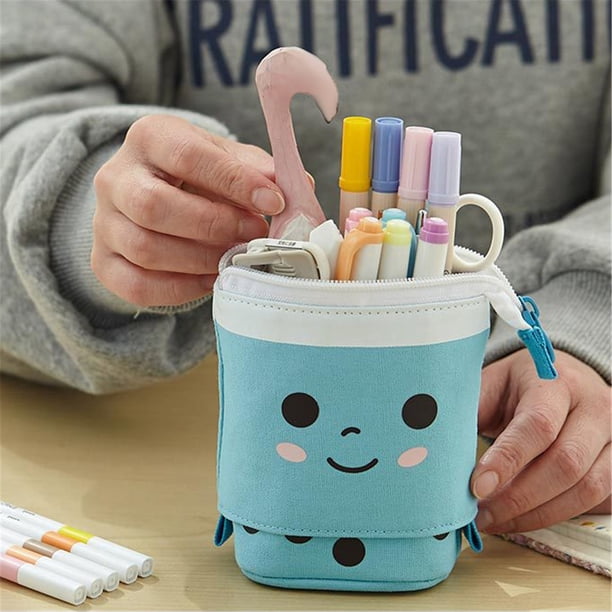 Lindo Caso de Lápiz Creativo Caso de Lápiz Retráctil, Bolsa de Almacenamiento de Papelería, Lindo Caso de Lápiz Pequeño Caso de Lápiz
