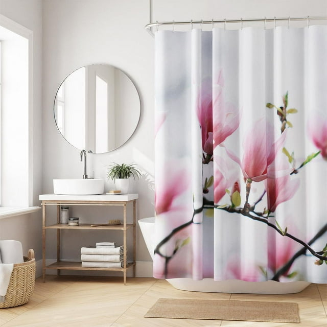 Hometrends Decorative Fabric Shower Curtain with Botanical Designs