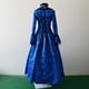 thumbnail image 4 of Vestido largo de otoño-invierno para mujer, estilo medieval, gótico, retro, con estampado floral, vestido de fiesta, estilo palaciego, con encaje, costura, mangas de trompeta, vestido de, 4 of 5