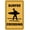 Warning Sign 1, variant on Swimming Pool Deck Depth Marker 8 FT Warning Sign - 8"x12", Metal Decor for Pool Areas, Safety Zones, Business/Home