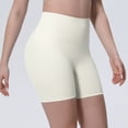 thumbnail image 2 of AzureSilk Womens Athletic Shorts Tight Yoga Pants Women No Front Seam Biker Shorts Lounge Workout running shorts for women Solid Color, Size S-XL, 2 of 6