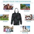 thumbnail image 5 of Fotbe Lavender Flowers Pattern Youth Pullover Hooded Sweatshirt, Boys Hoodie, Kangaroo Pocket Hoodie for Kids Girls -Small, 5 of 6