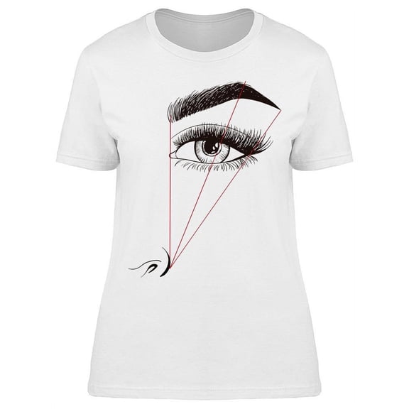 The Shape Of The Eyebrows T-Shirt Women -Image by Shutterstock, Female 3X-Large