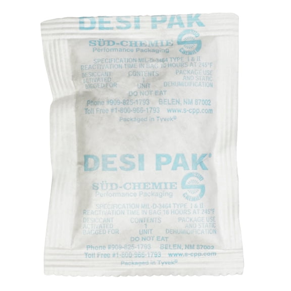 Tyvek Clay Desiccants - 5 Gallon Pail 3" x 4" x 1/4", Case of 300