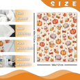 thumbnail image 2 of Fall Pumpkin Dessert Coffee Scarf Flannel Throw Blanket, Autumn Thanksgiving Birthday Gifts for Kids Men Women, Cake Maple Leaves Cinnamon Seasonal Soft Blankets for Bedding Sofa 50 x 60 Inches, 2 of 6