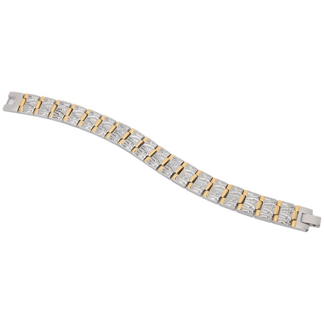 Men Bracelet Stainless Steel Hand Chain Golden Men Bracelet Fashionable Magnet Hand Chain Stainless Steel Pain Relive Wrist Jewelry ANGGREK Stainless Steel Hand Chain