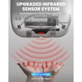 thumbnail image 6 of 1800W Commercial Hand Dryers, Automatic High Speed Hand Dryer Machine with Auto-Infrared Sensor&Smart Temp Control, Air Wiper Compact Hand Dryer for Home, Bathrooms, Restaurants, Hotels, White, 6 of 11