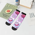 thumbnail image 5 of Uemuo Dragon Fruit Printed Crew Socks, Moisture-Wicking Socks, Athletic Socks for Men Breathable Cushion Socks Casual Sport Socks for Running Traveling, 5 of 6