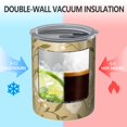thumbnail image 2 of Floral 12oz Stainless Steel Coffee Mug – Double-Wall Insulated Cup with Spill-Resistant Lid, 360° Full-Print Design, Keeps Drinks Hot & Cold for Home, Office, Travel,Thanksgiving,Christmas, Spring, 2 of 5
