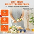 thumbnail image 4 of VEVOR 2PCS 55cm/21.65鈥?Tall Crystal Wedding Flower Stand Vase for Party Decor, 4 of 11
