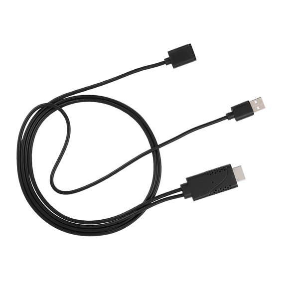 1080P USB Female toMale Adapter Cable Cord for , 2 in 1 with Plug and Play, Cooling Hole Design, Bold TPE Wire
