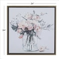 thumbnail image 3 of 24" x 25" Bouquet Floral Framed Wall Art with Gold Frame, by DecMode, 3 of 8