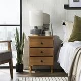 Walker Edison Mid-Century Modern 3-Drawer Solid Pine Wood Nightstand in ...