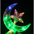 thumbnail image 4 of Twinkle Star 138 LED Star Moon Curtain String Lights, Window Curtain Lights with 8 Flashing Modes Wedding Party, Home, Patio Lawn Decorations (RGB), 4 of 6