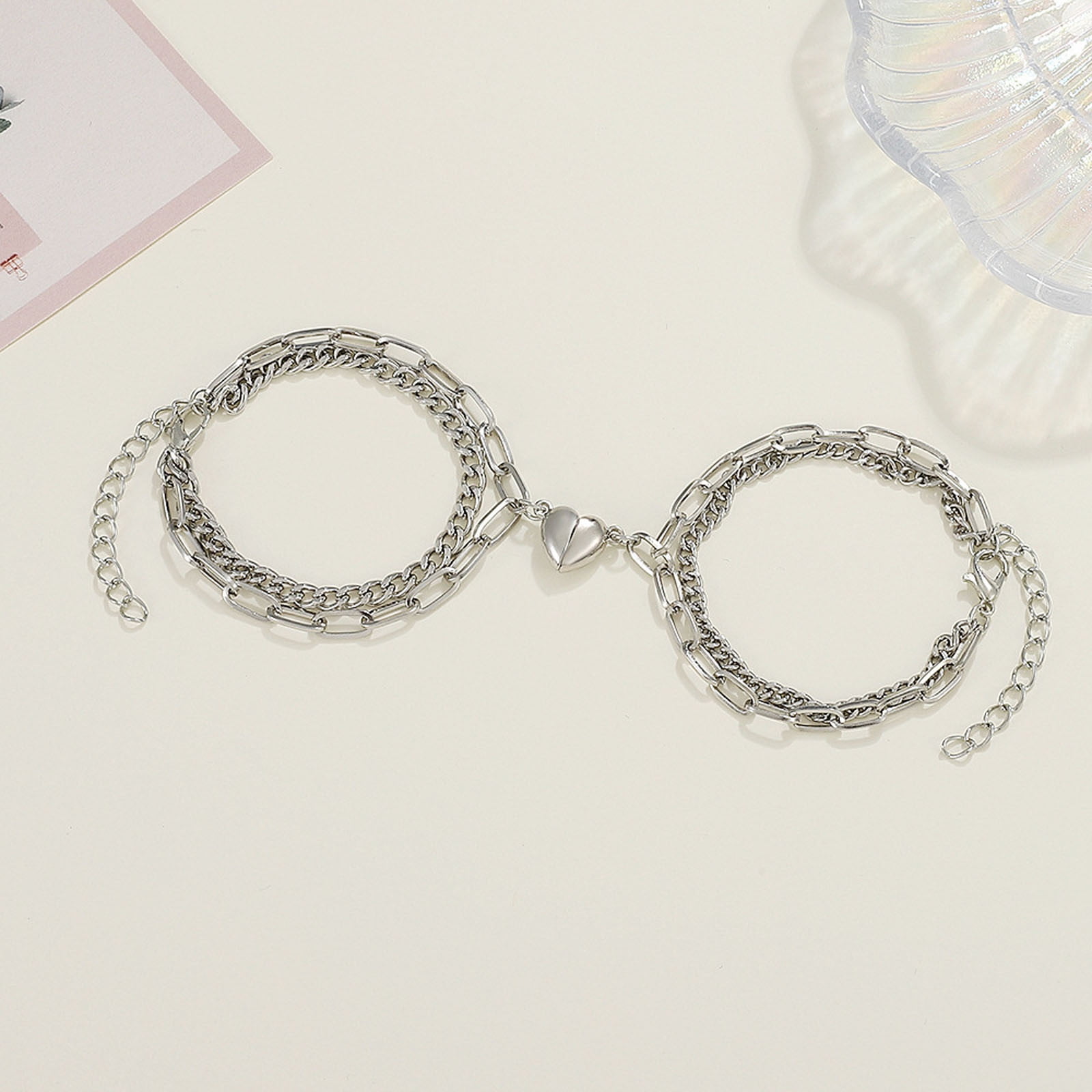 Half heart bracelets for couples best sale