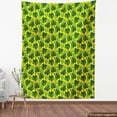 thumbnail image 3 of Jungle Sofa Upholstery Fabric by the Yard, Modern Design Monstera and Palm Leaves with Geometric Elements, Decorative Fabric for DIY & Home Accents, 1 Yard, Yellow Green by Ambesonne, 3 of 4
