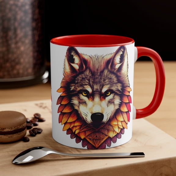 Autumn Wolf 1, Accent Coffee Mug, 11oz
