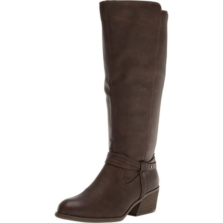 UPC 727687423129 product image for Dr. Scholl s Liberate Chestnut Brown Almond Toe Stacked Heel Knee High Boots (Ch | upcitemdb.com