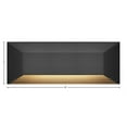 thumbnail image 2 of 2.6W 1 Led Large Rectangular Deck Sconce In Modern-3 Inches Tall And 8 Inches Wide-Black Finish Hinkley Lighting 15228Bk, 2 of 2