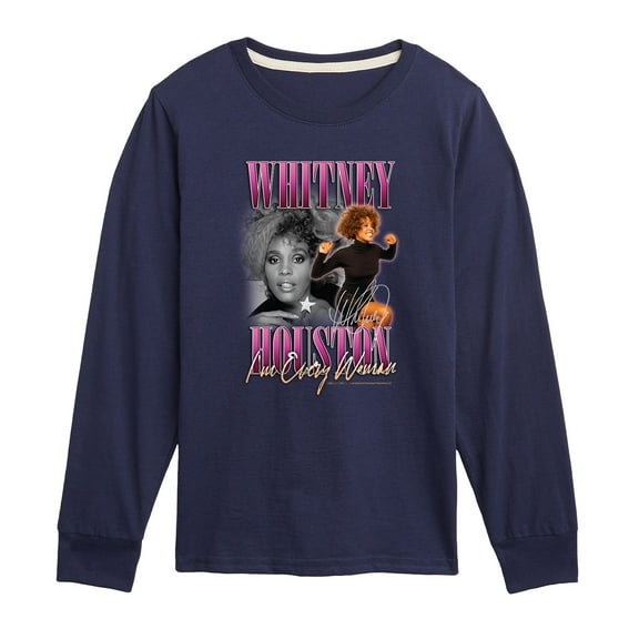 Whitney Houston - Every Woman - Toddler And Youth Long Sleeve Graphic T-Shirt