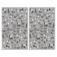 thumbnail image 1 of Women Fashion Black White Butterfly Nails Sticker Geometry Flower Decals Designs For Nail Art, 1 of 1
