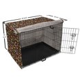 thumbnail image 6 of Floral Dog Crate Cover, Wild Flowers Rhythmic Earth Toned Print, Easy to Use Pet Kennel Cover Small Dogs Puppies Kittens, 7 Sizes, Burgundy Multicolor, by Ambesonne, 6 of 6