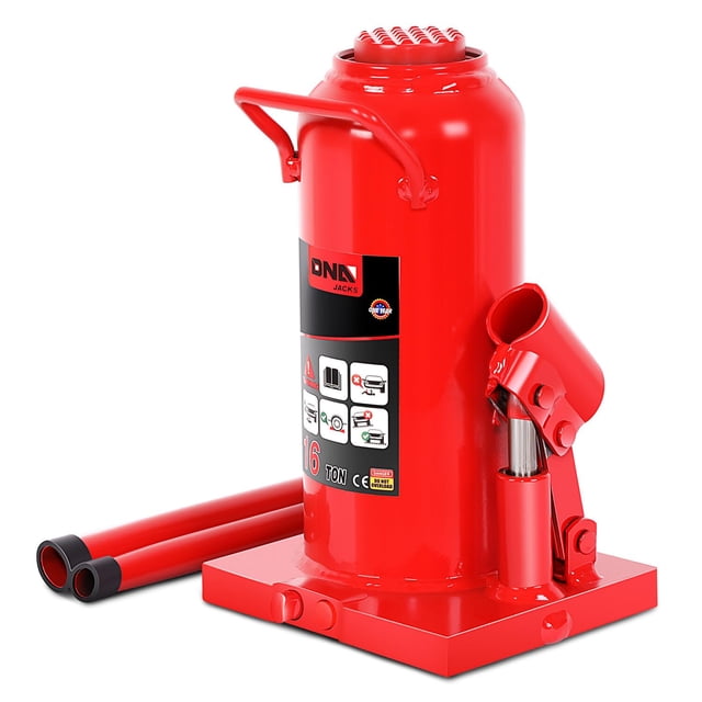 Botella hidráulica Jack DNA MOTORING 16 toneladas/16.000 kg roja