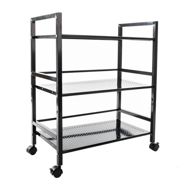 SalonMore 3 Tier Shelving Rack Shelves Rolling Kitchen Bathroom Storage Utility Cart US
