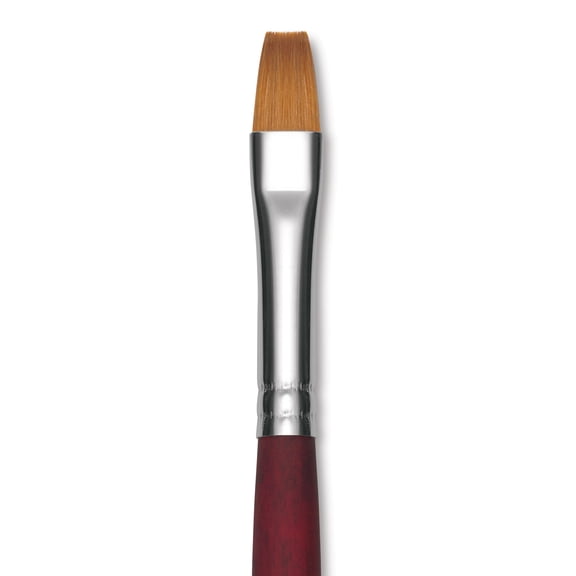 Princeton Velvetouch Series 3900 Synthetic Brush - Flat, Long Handle, Size 10