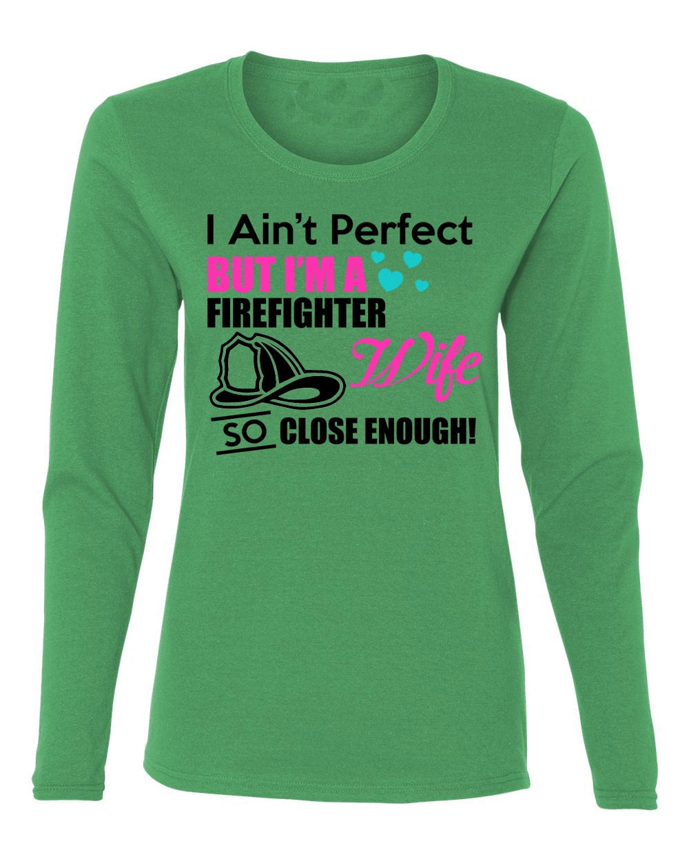 Womens Long Sleeve Shirt Kelly Green 