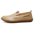 thumbnail image 4 of Men's Casual Loafers Slip On Leather Shoes Lightweight Driving Shoes Moccasins Classic Penny Loafer Flats Boat Shoes Outdoor Walking Shoes, 4 of 14