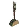 thumbnail image 6 of Ebros Celtic Alpha Wolf Hand Painted Pen with Rustic Tree Bark Holder Stand, 6 of 8