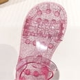 thumbnail image 5 of hengsof Girls Sandals for Toddler Girls Princess Dress Jelly Shoes Kids Flats Costume Soft Unisex-Child Boys Water Rubber Sole Open Toe Beach Summer Sandals, 5 of 9